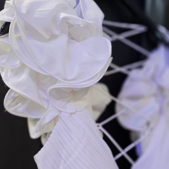 White Ruffled Dress - Picture 2 of 5